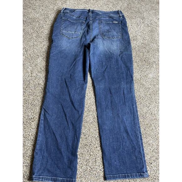 Chico’s Girlfriend Cropped Sequin Stones Embellished Ankle Jeans Size 8 (1) - Picture 2 of 6